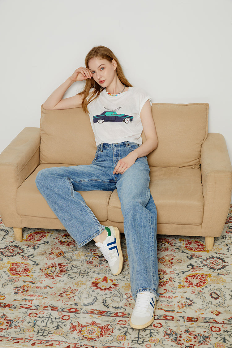 80'S Utility Loose Jeans HJ128