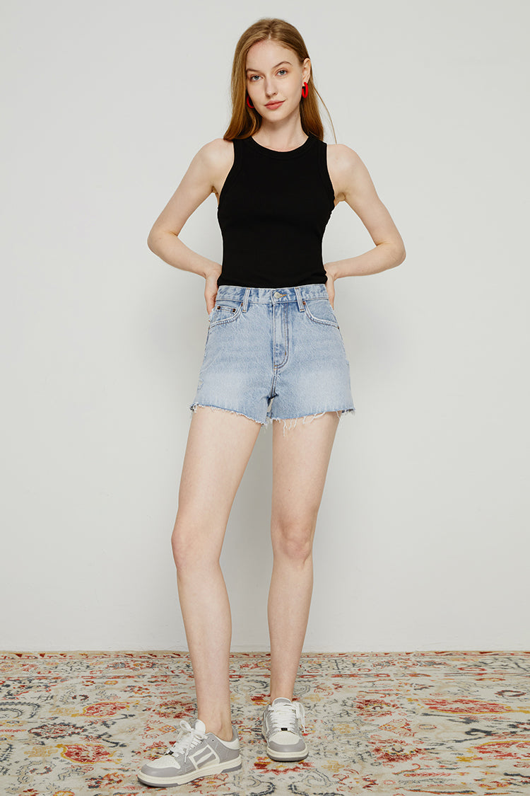 High Rise Denim Shorts HJ167 [FINAL SALE]