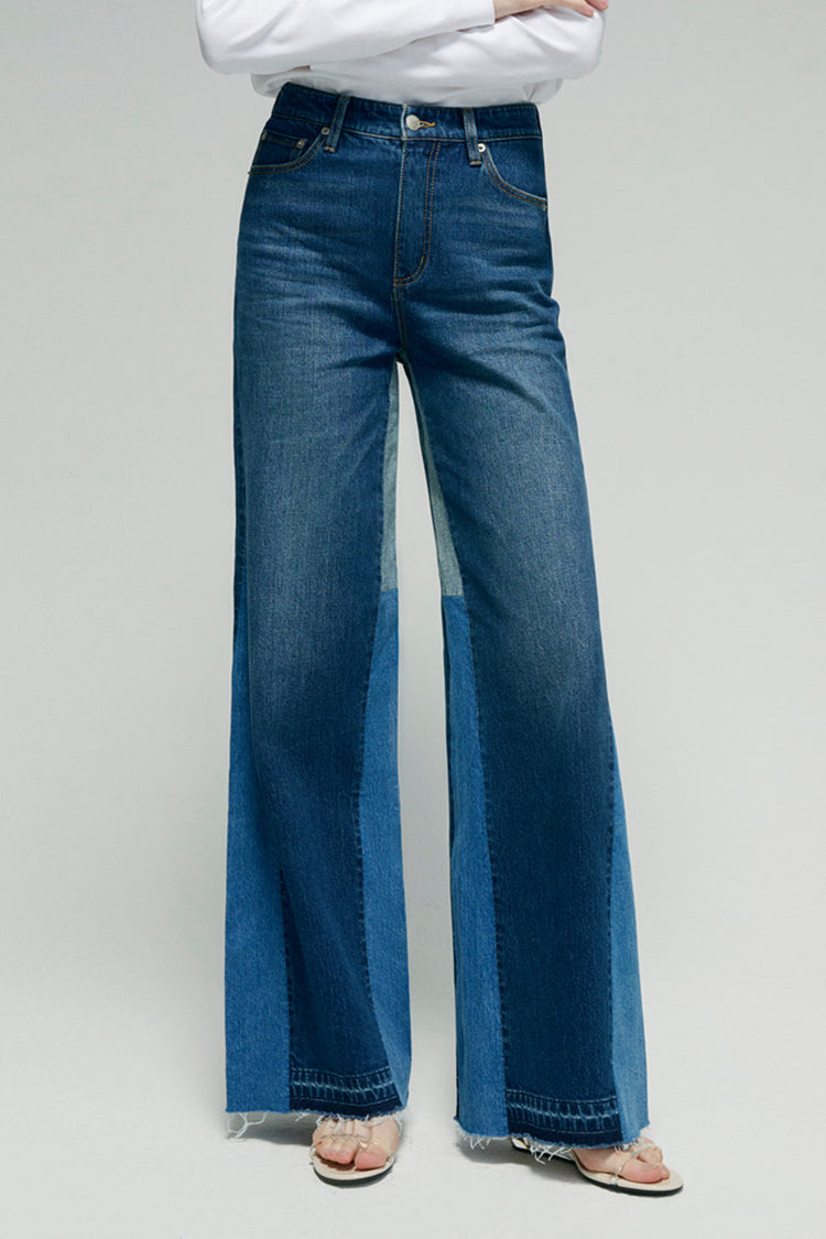 Shadow Split Wideleg Jeans HJ056