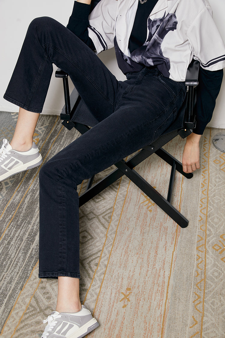 Activity Grrrl High Rise Kick Crop Jeans HJ017