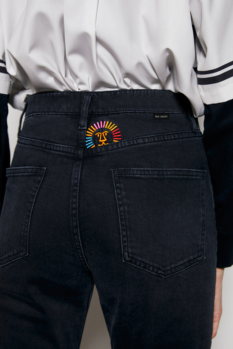 Activity Grrrl High Rise Kick Crop Jeans HJ017