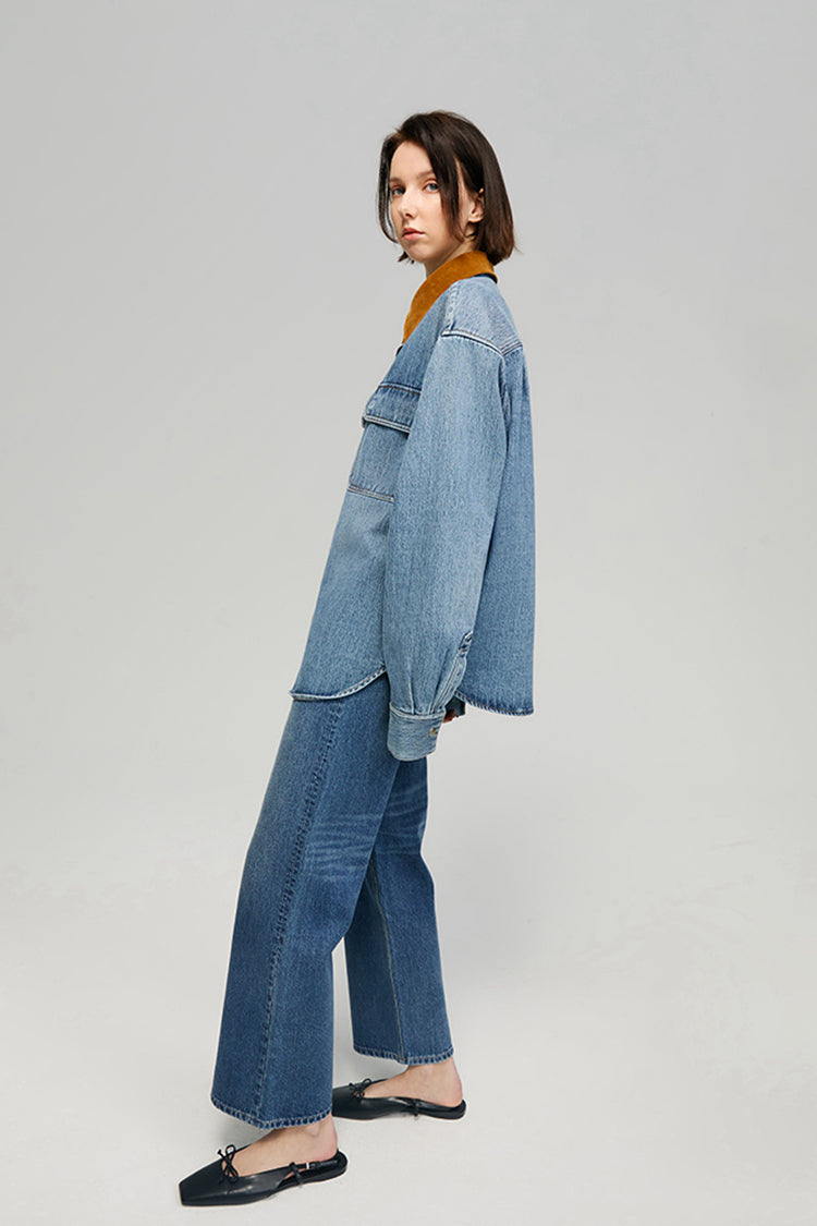 The Cityer Crop Wide Jeans HJ009