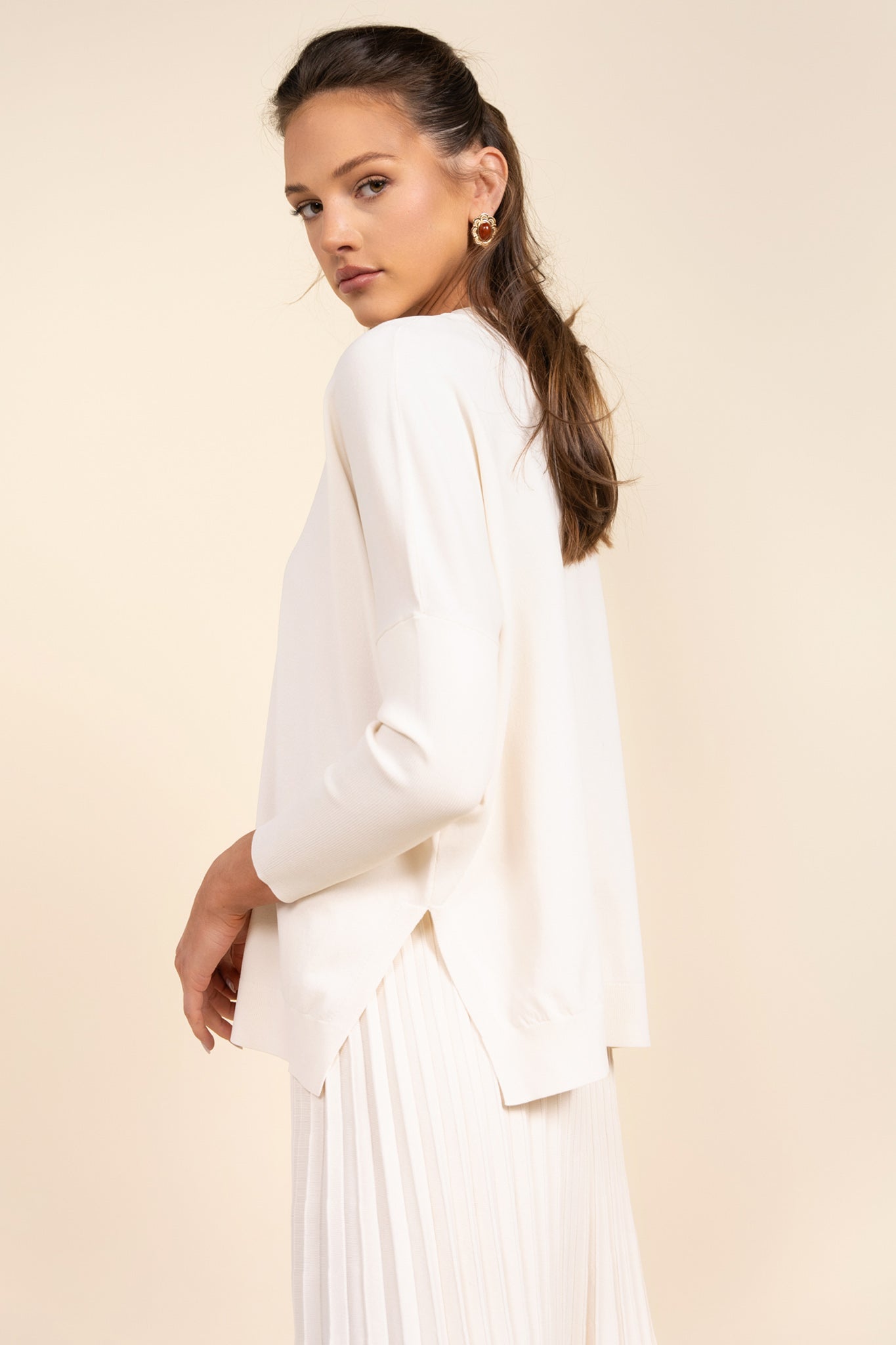 Montia Top in Coconut