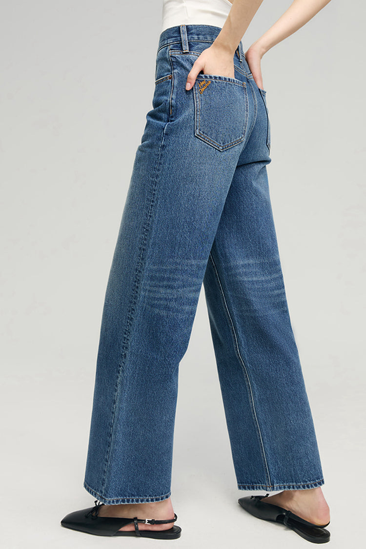 The Cityer Crop Wide Jeans HJ009