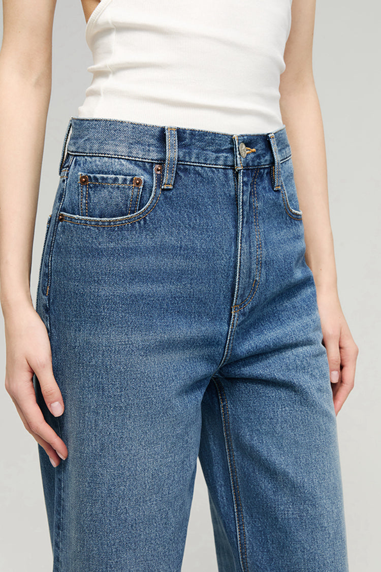 The Cityer Crop Wide Jeans HJ009
