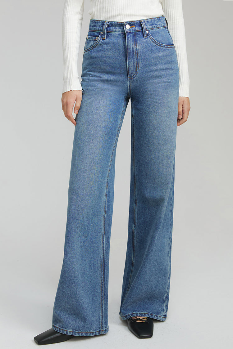Angeles High Rise Baggy Jeans HJ103