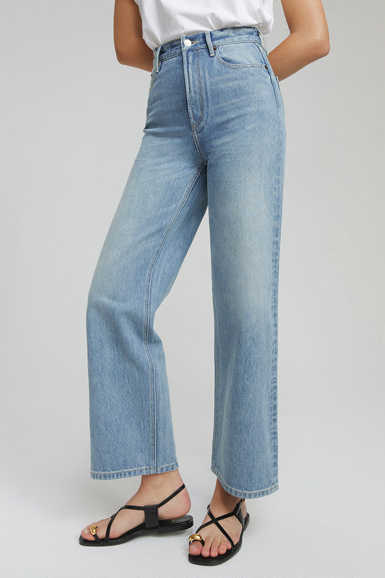 The Cityer Crop Wide Jeans HJ009