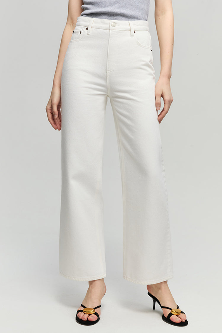 The Cityer Crop Wide Jeans HJ009