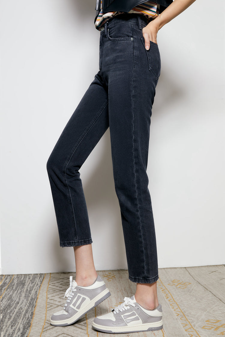 Chelsea High Rise Straight Crop Jeans HJ005 [FINAL SALE]