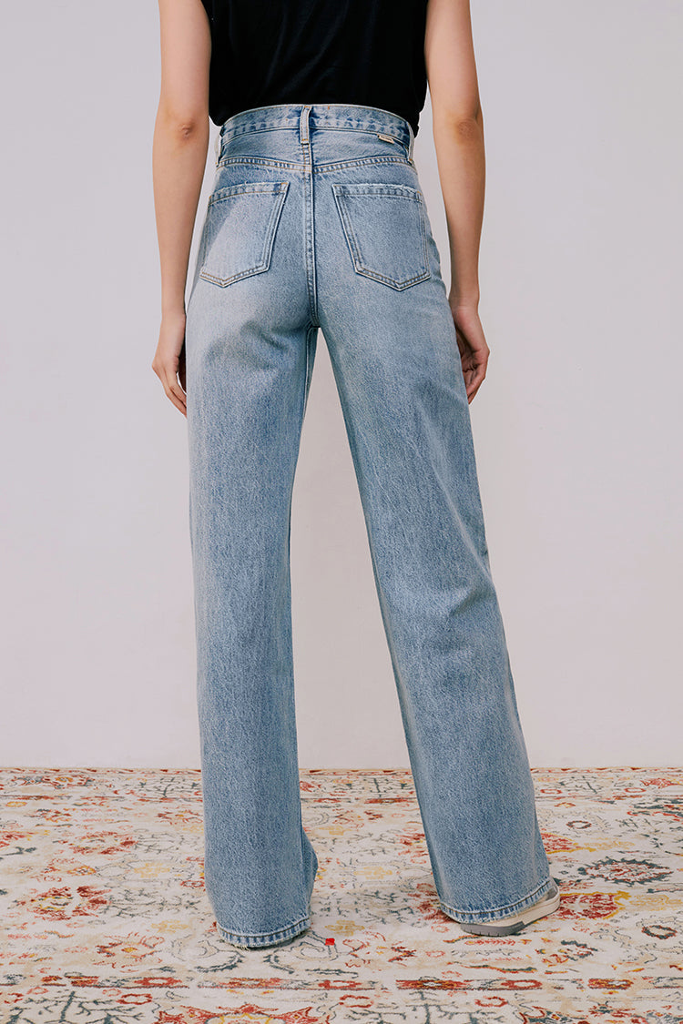 Angeles High Rise Baggy Jeans HJ103