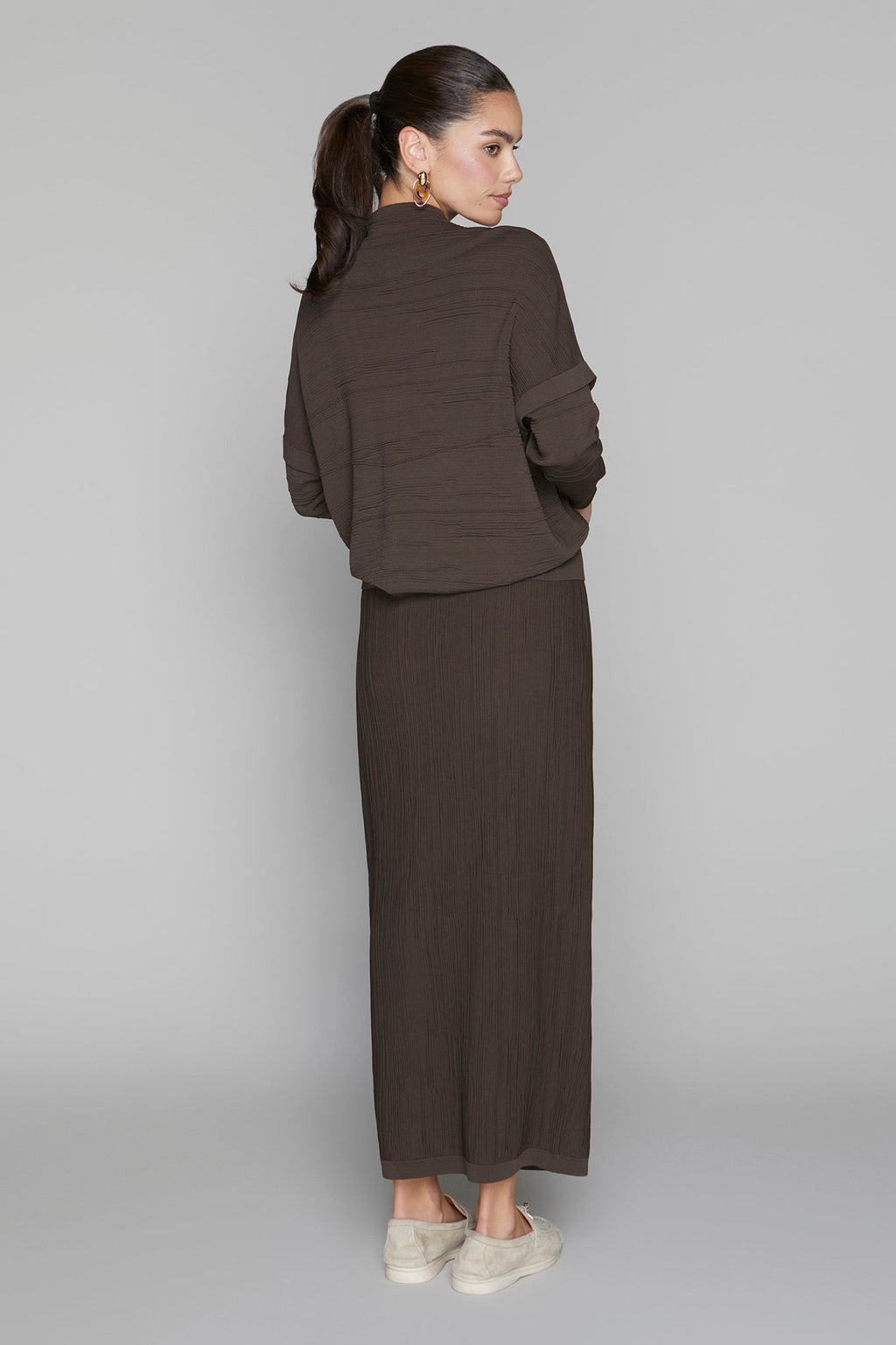 Canton Maxi Skirt in Cocoa