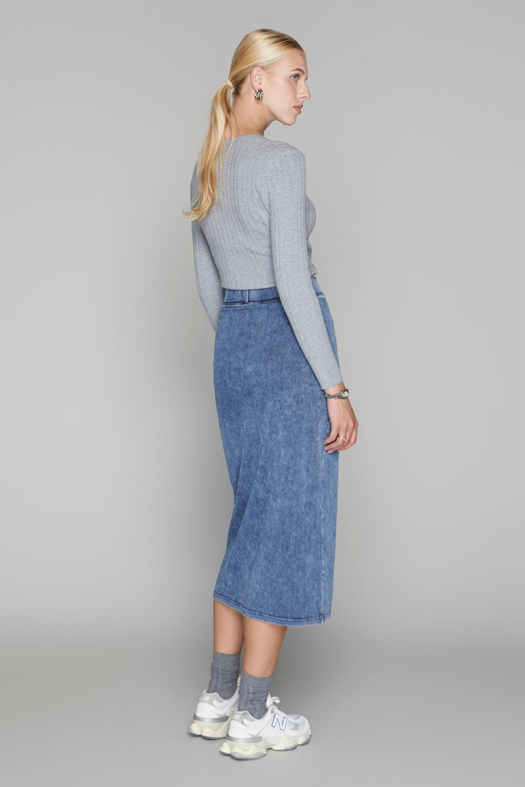 Jasper Skirt in Midwash Denim