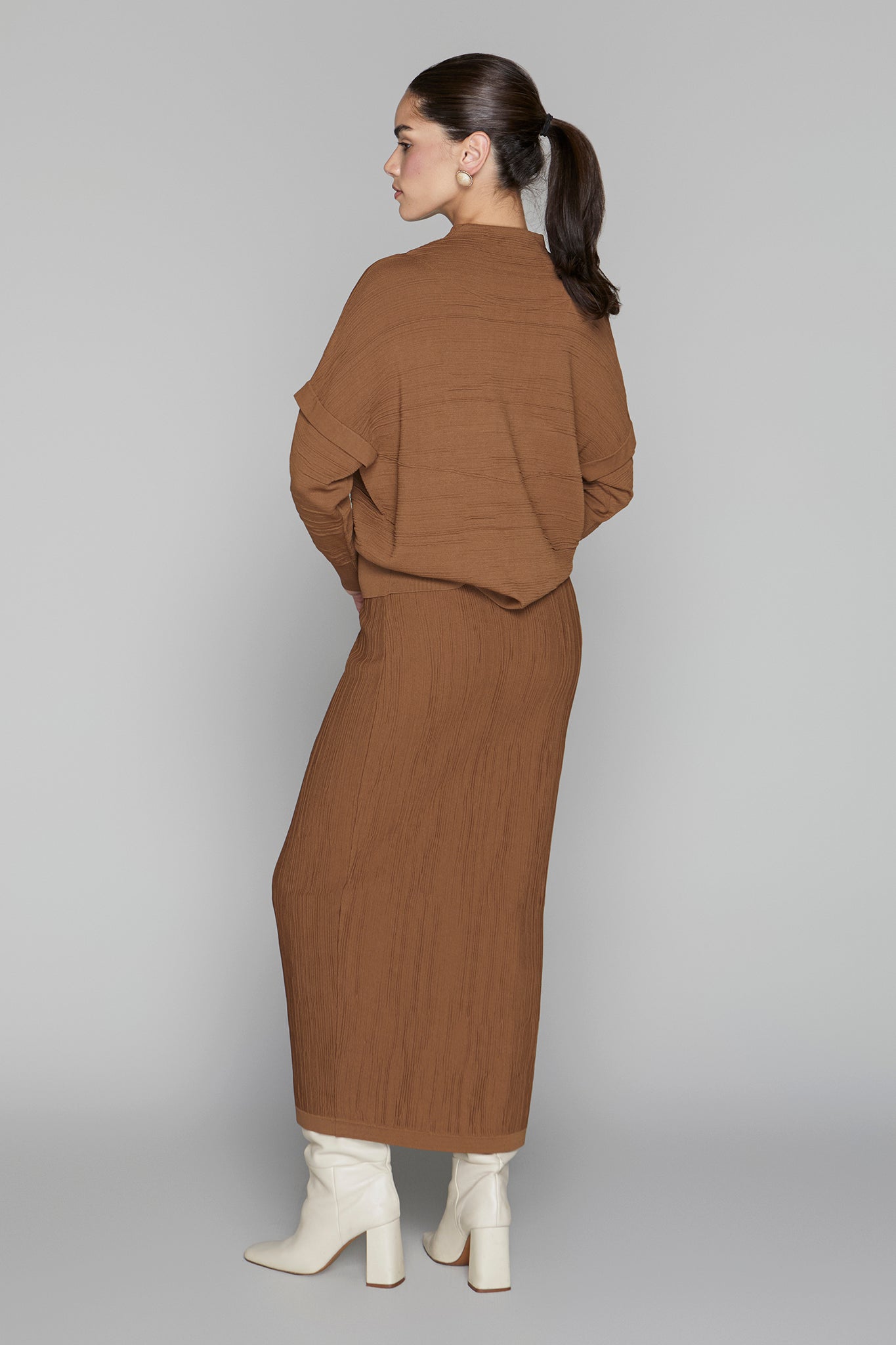 Canton Zip Top in Cinnamon