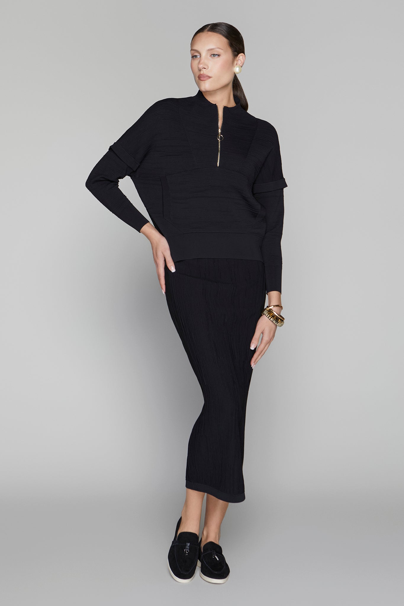 Canton Maxi Skirt in Black