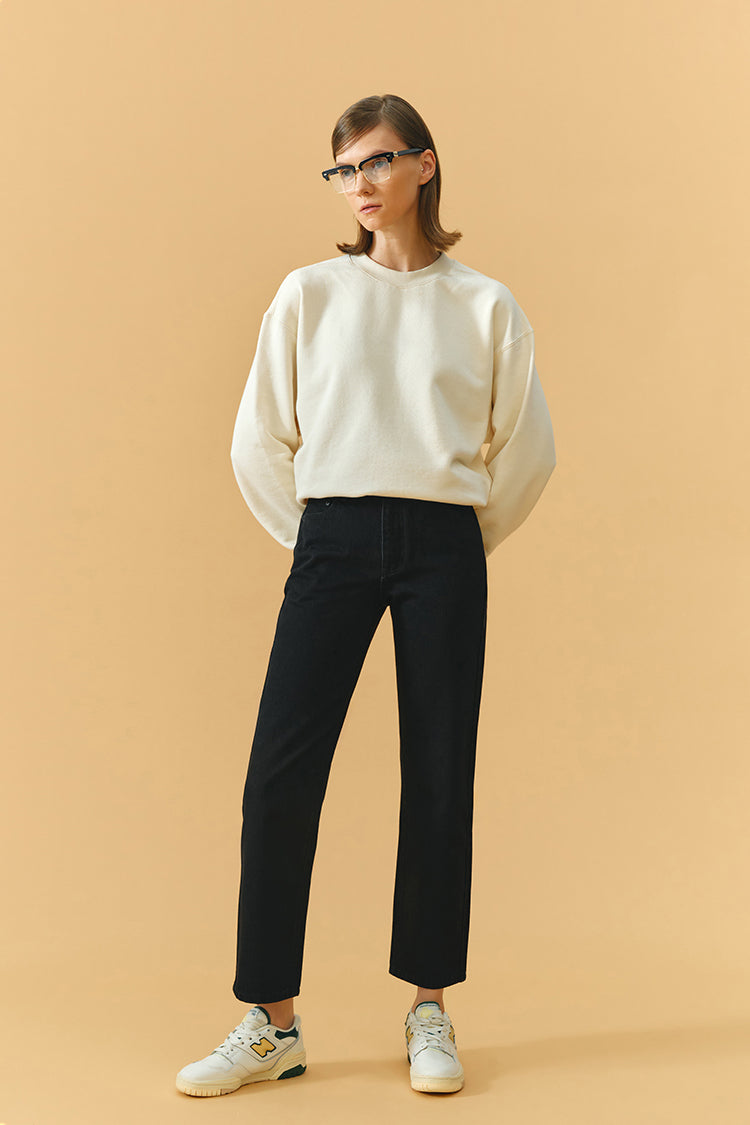 Chelsea High Rise Straight Crop Jeans HJ005