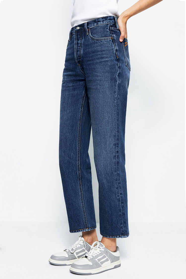 Manhattan High Rise Straight Ankle Jeans HJ160