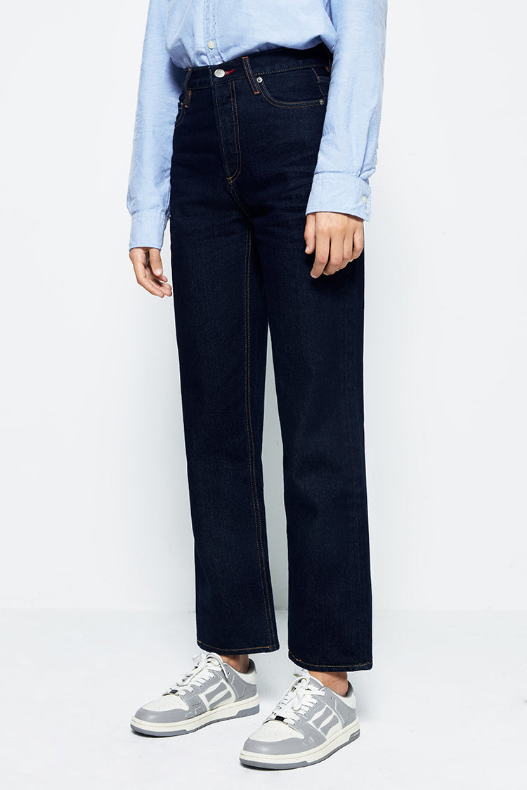 Manhattan High Rise Straight Ankle Jeans HJ160