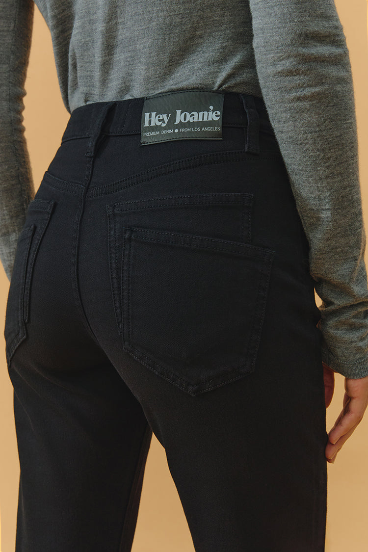 Two Shots High Rise Straight Crop Jeans HJ013