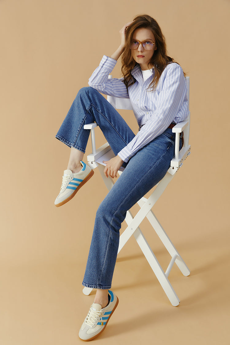 Chelsea High Rise Straight Crop Jeans HJ005