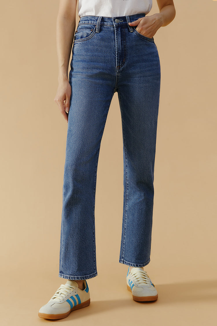 Chelsea High Rise Straight Crop Jeans HJ005