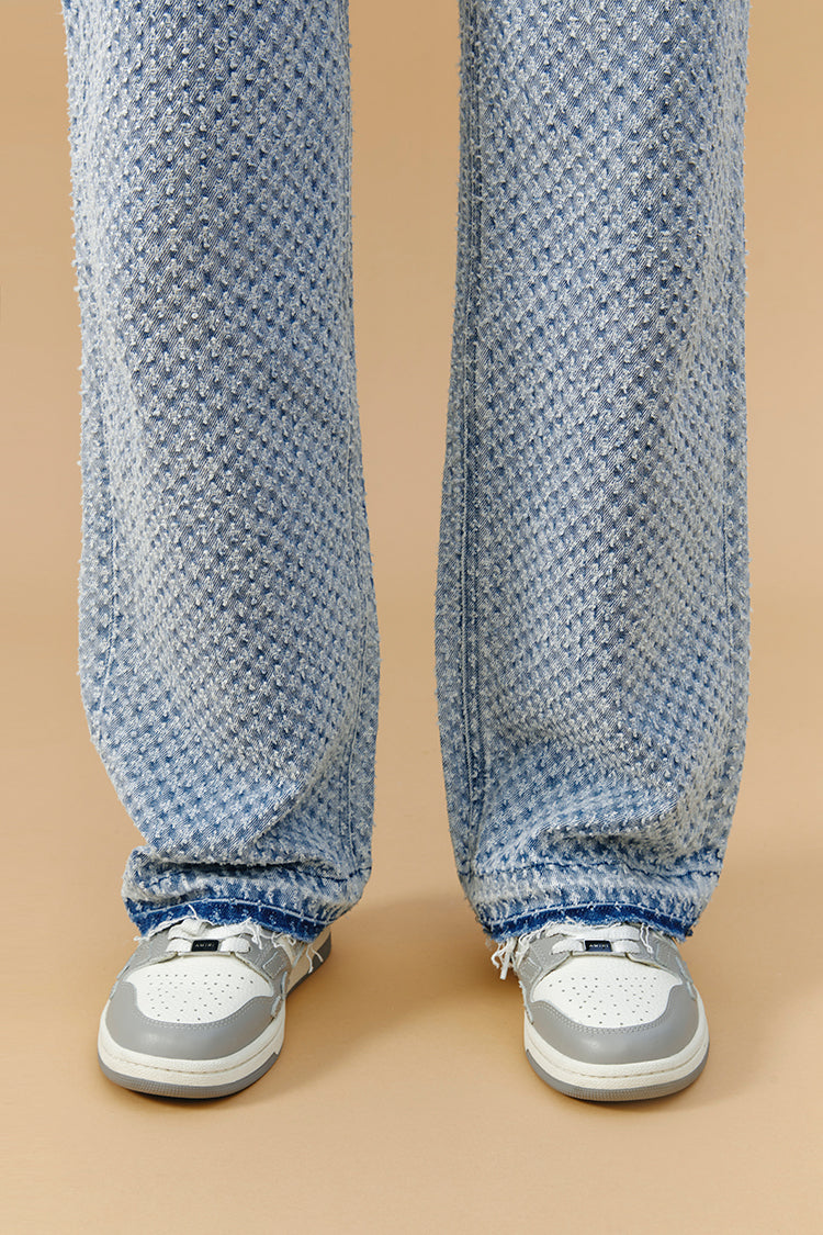 Coney Island Whitefish Tweed Wide Jeans HJ007 [FINAL SALE]