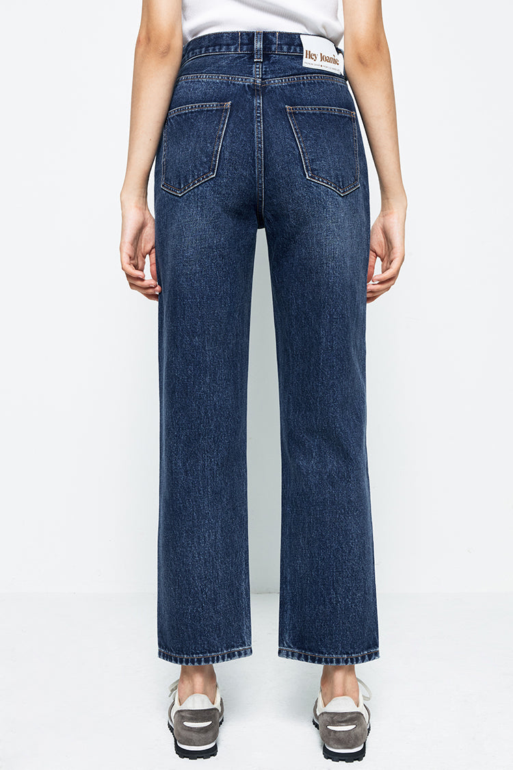 Chelsea High Rise Straight Crop Jeans HJ005