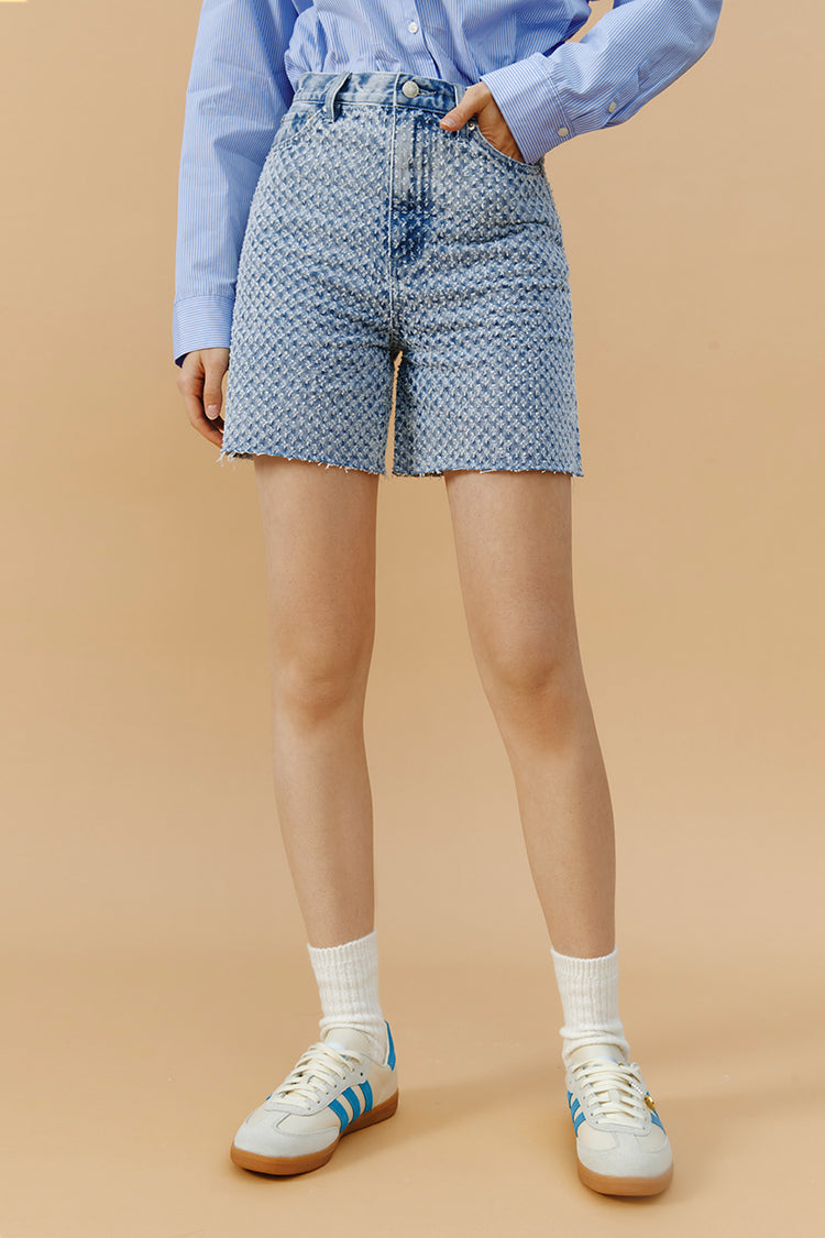 Venice Tweed High Rise Shorts HJ803 [FINAL SALE]