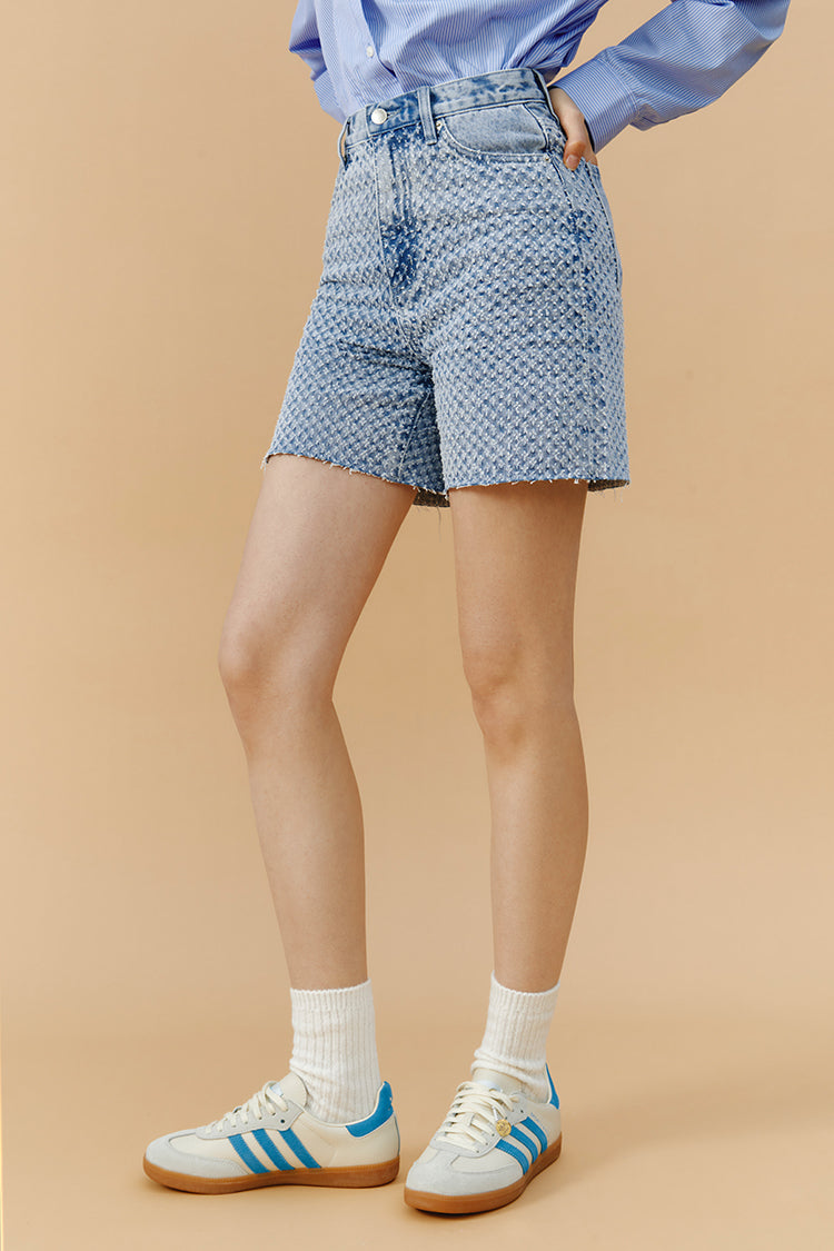 Venice Tweed High Rise Shorts HJ803 [FINAL SALE]