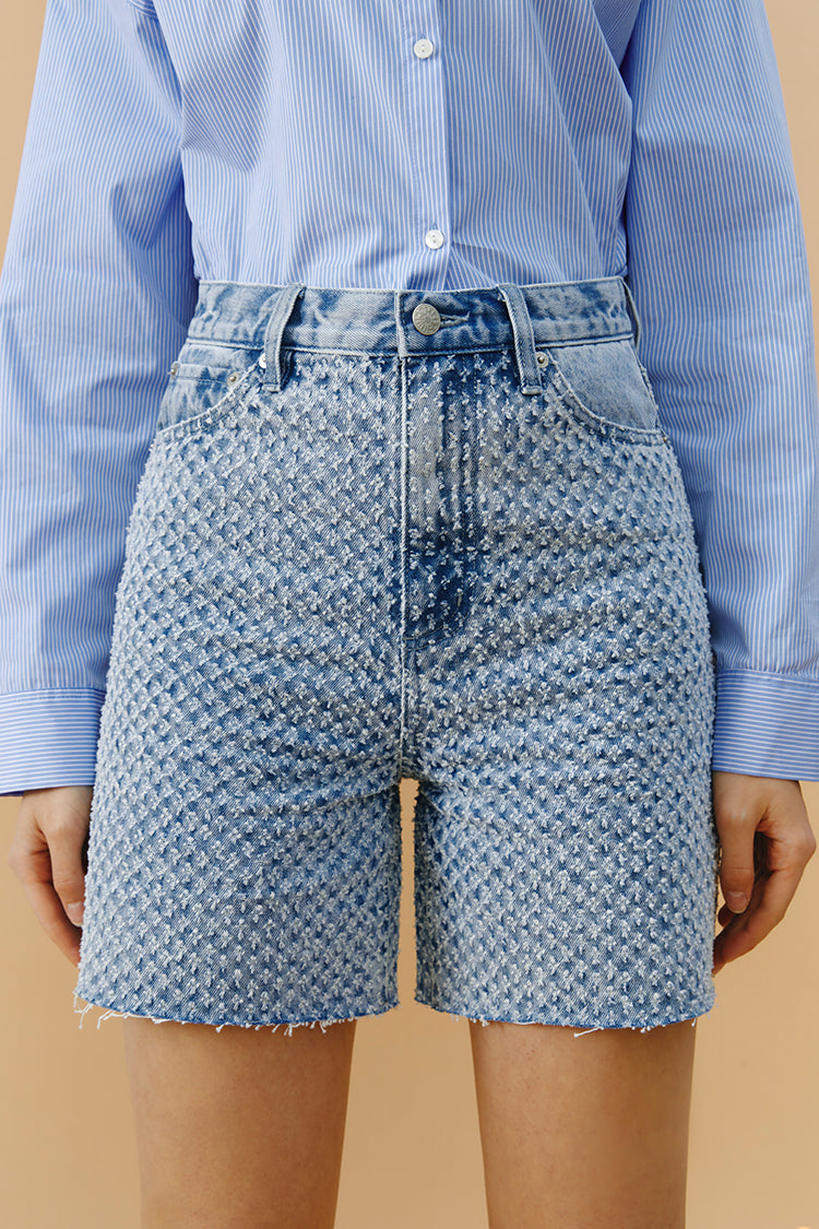 Venice Tweed High Rise Shorts HJ803 [FINAL SALE]
