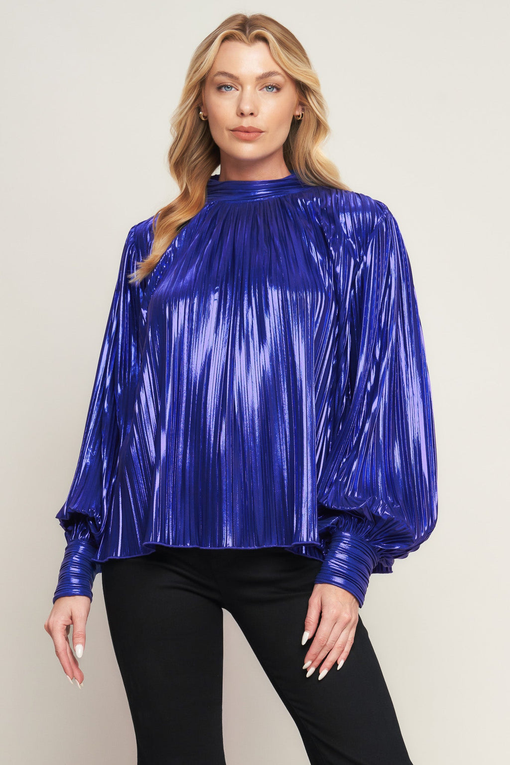 PRETTY COMPANION WOVEN FOILED TOP