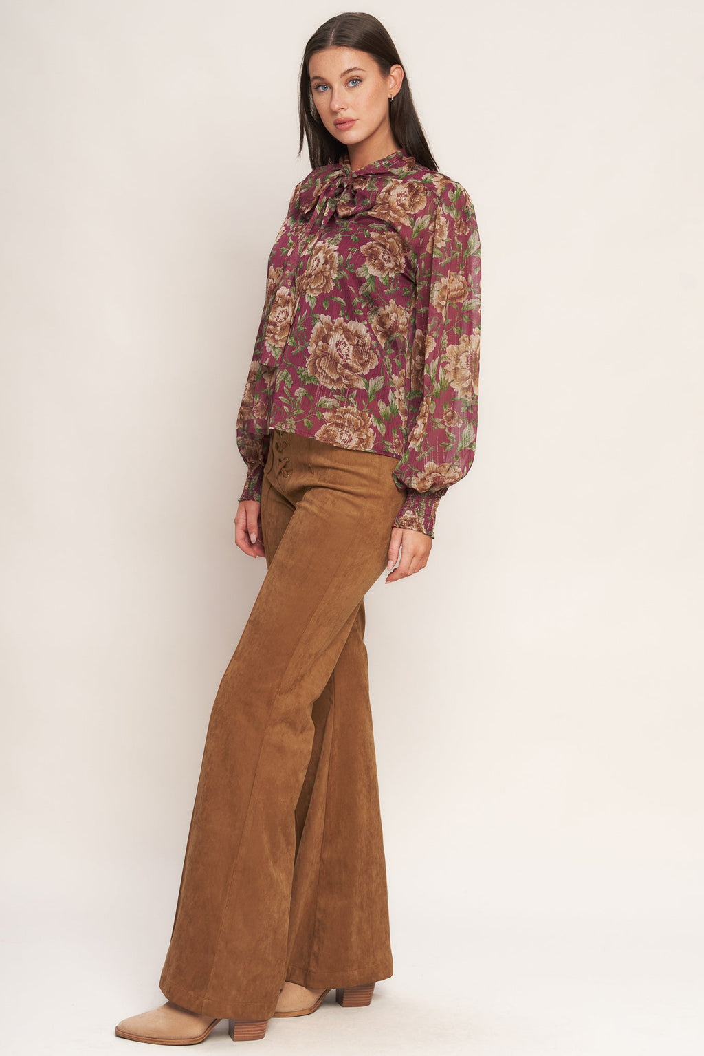 WHISPERING GARDEN WOVEN TOP