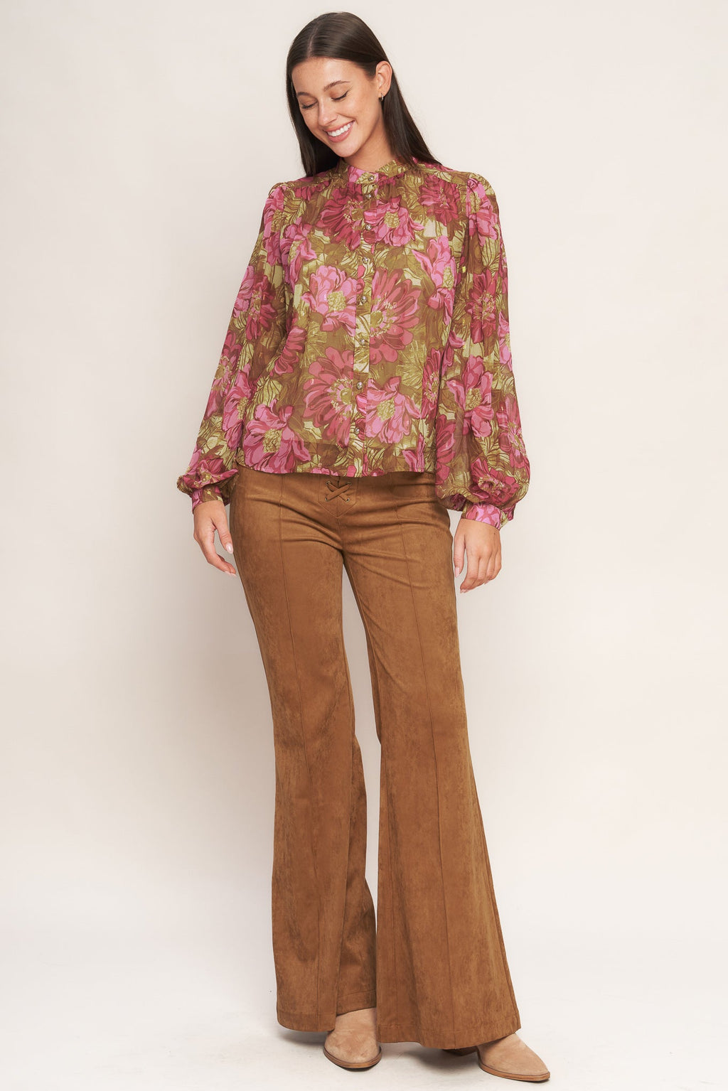 SECRET PETALS WOVEN TOP