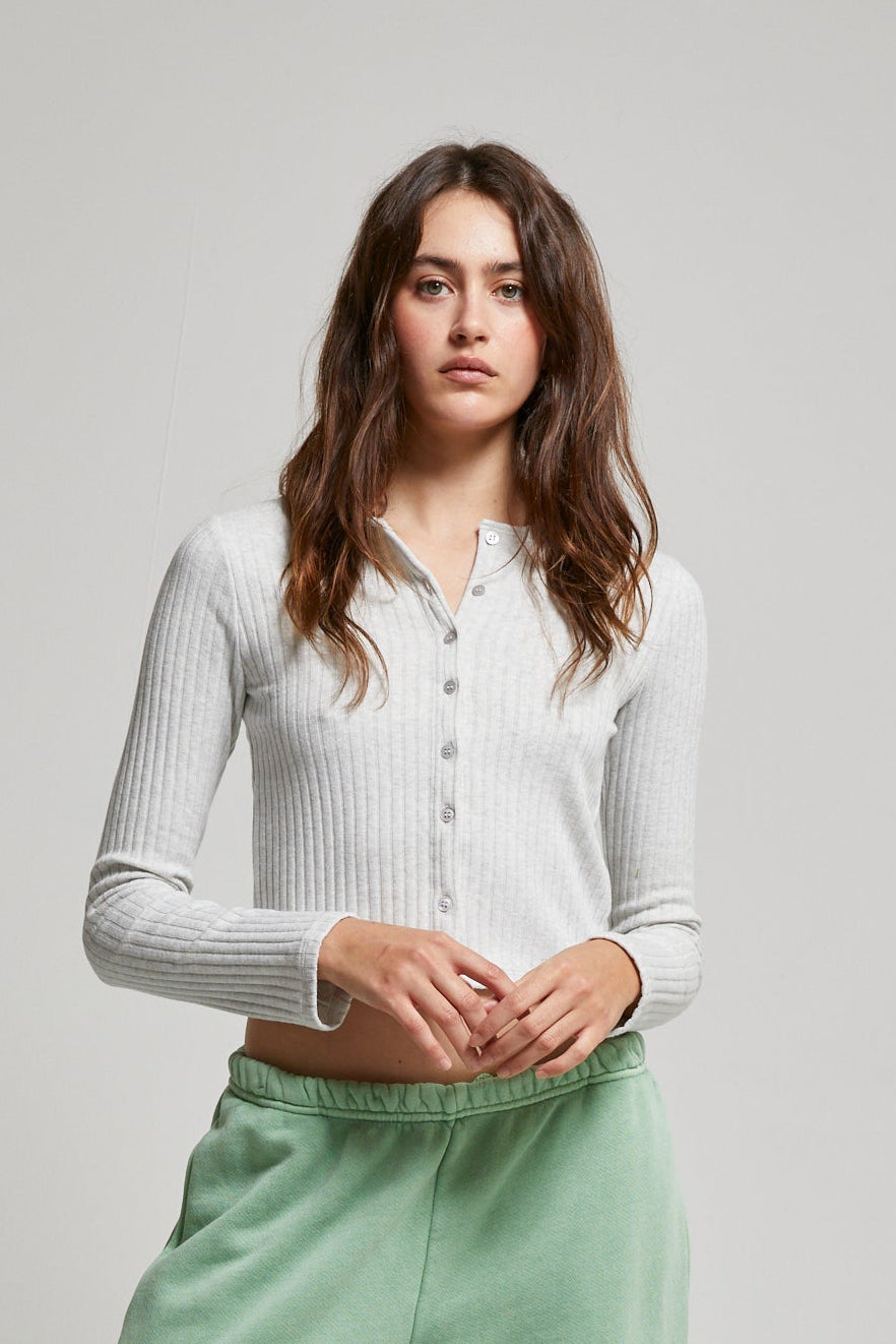 Kennedy Brushed Sweater Rib Cardigan