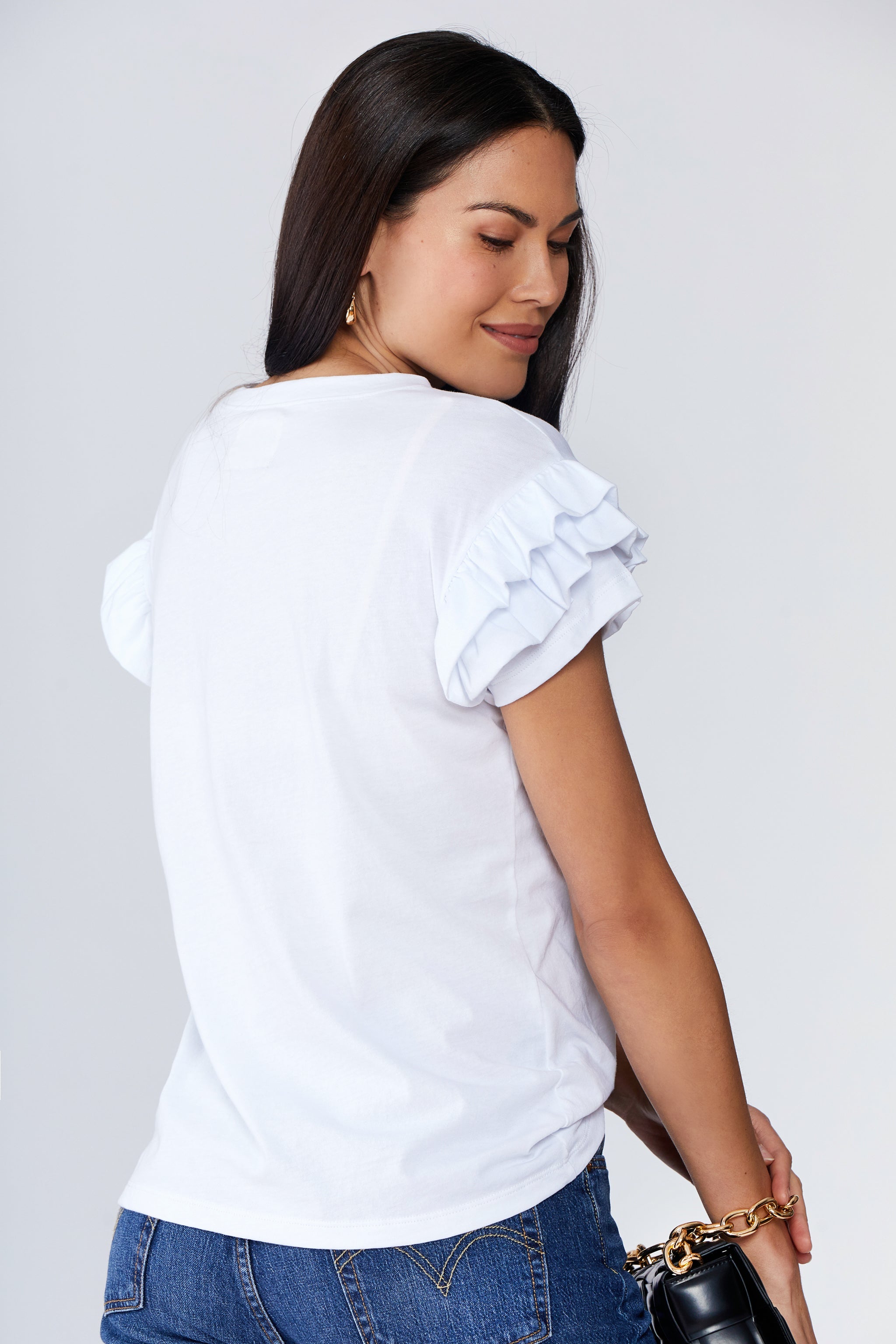 Ella Ruffle Sleeve Tee