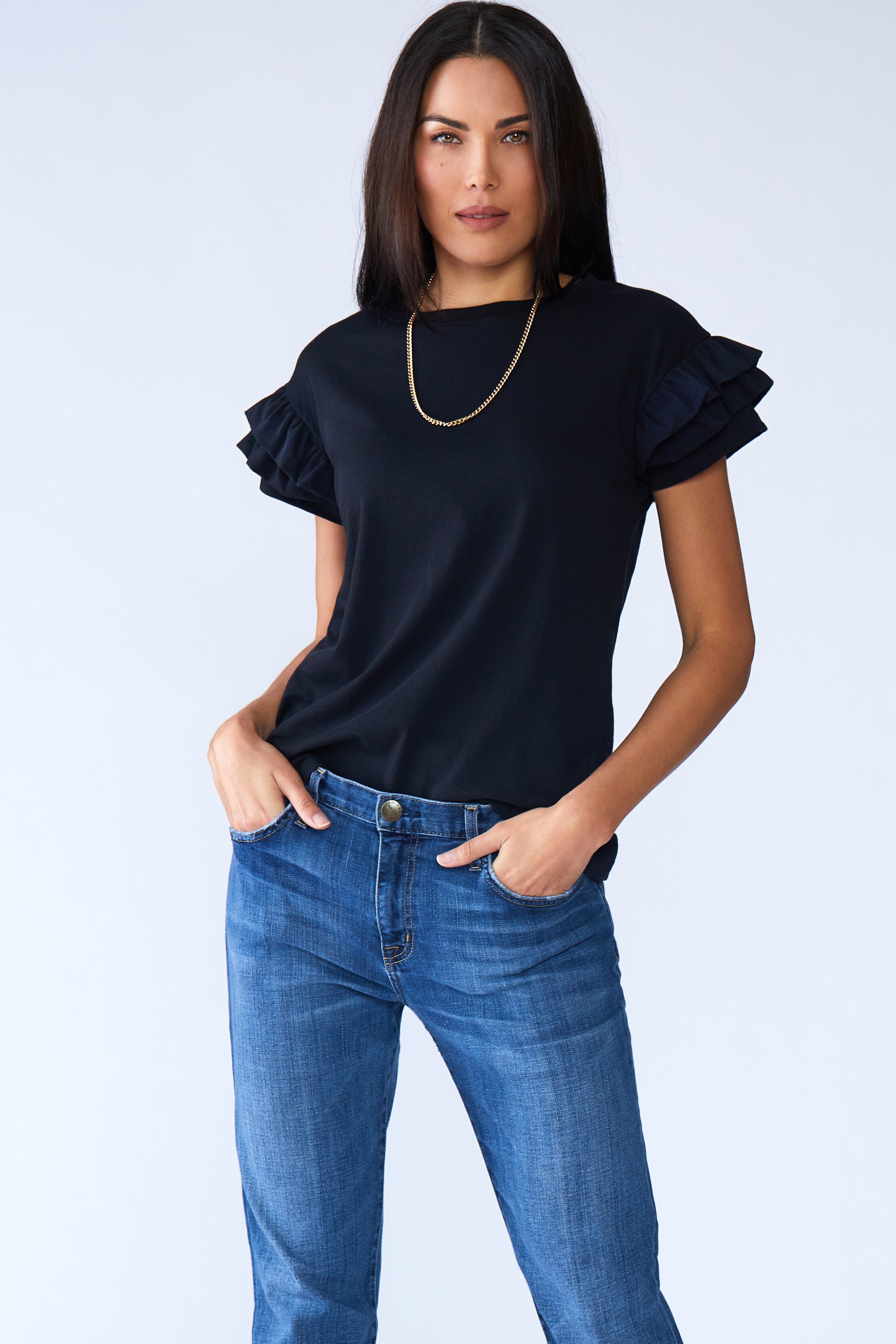 Ella Ruffle Sleeve Tee