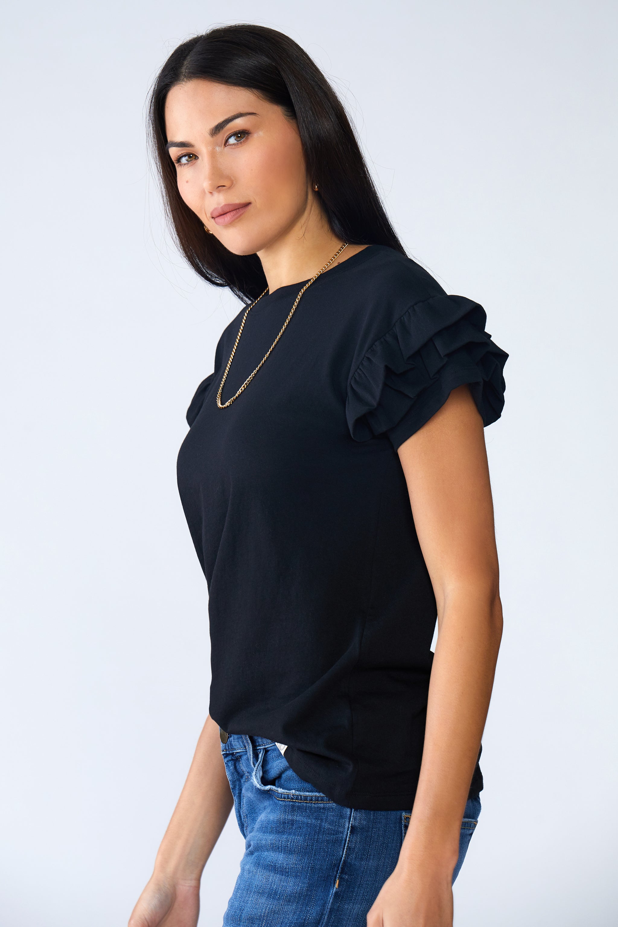 Ella Ruffle Sleeve Tee