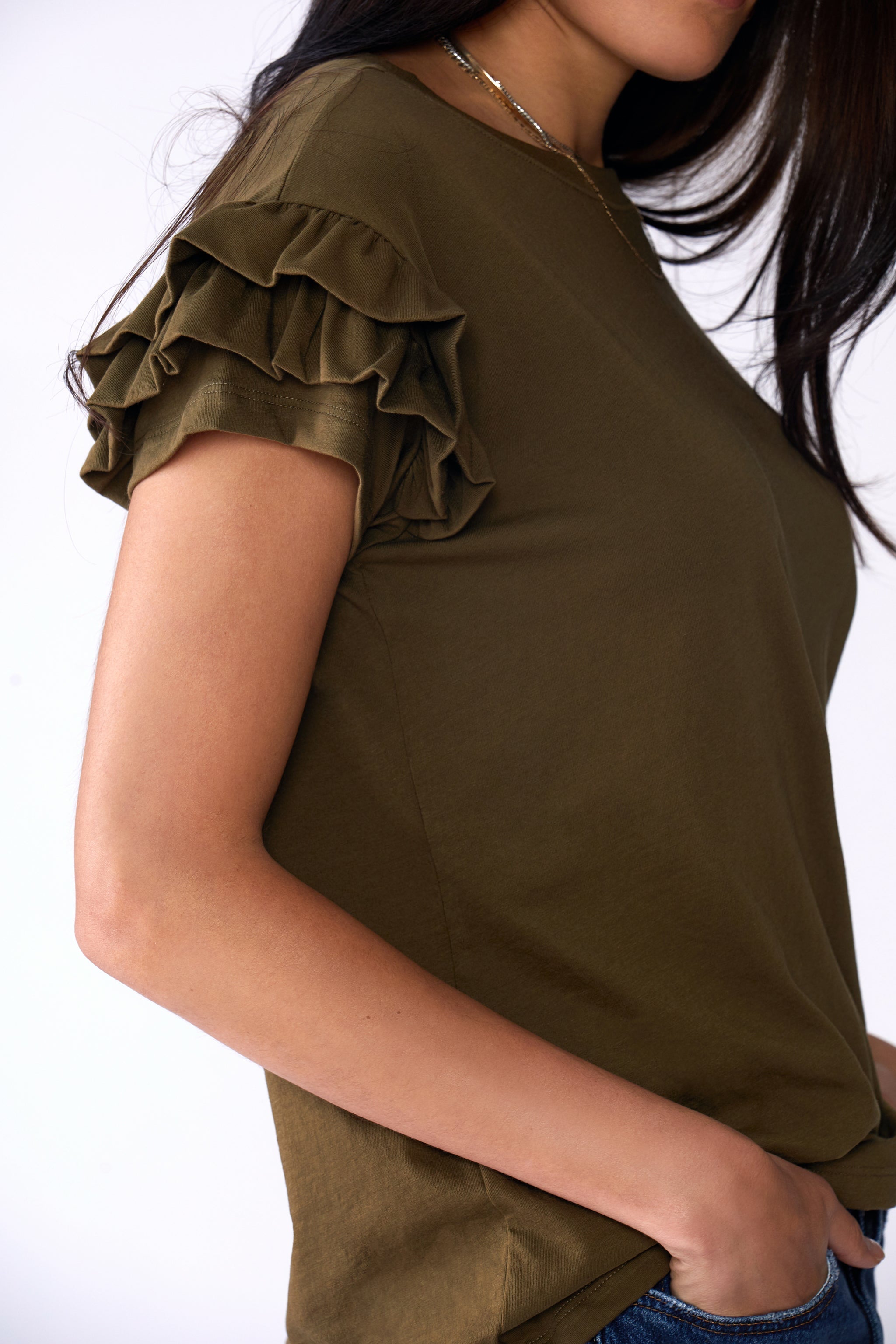 Ella Ruffle Sleeve Tee