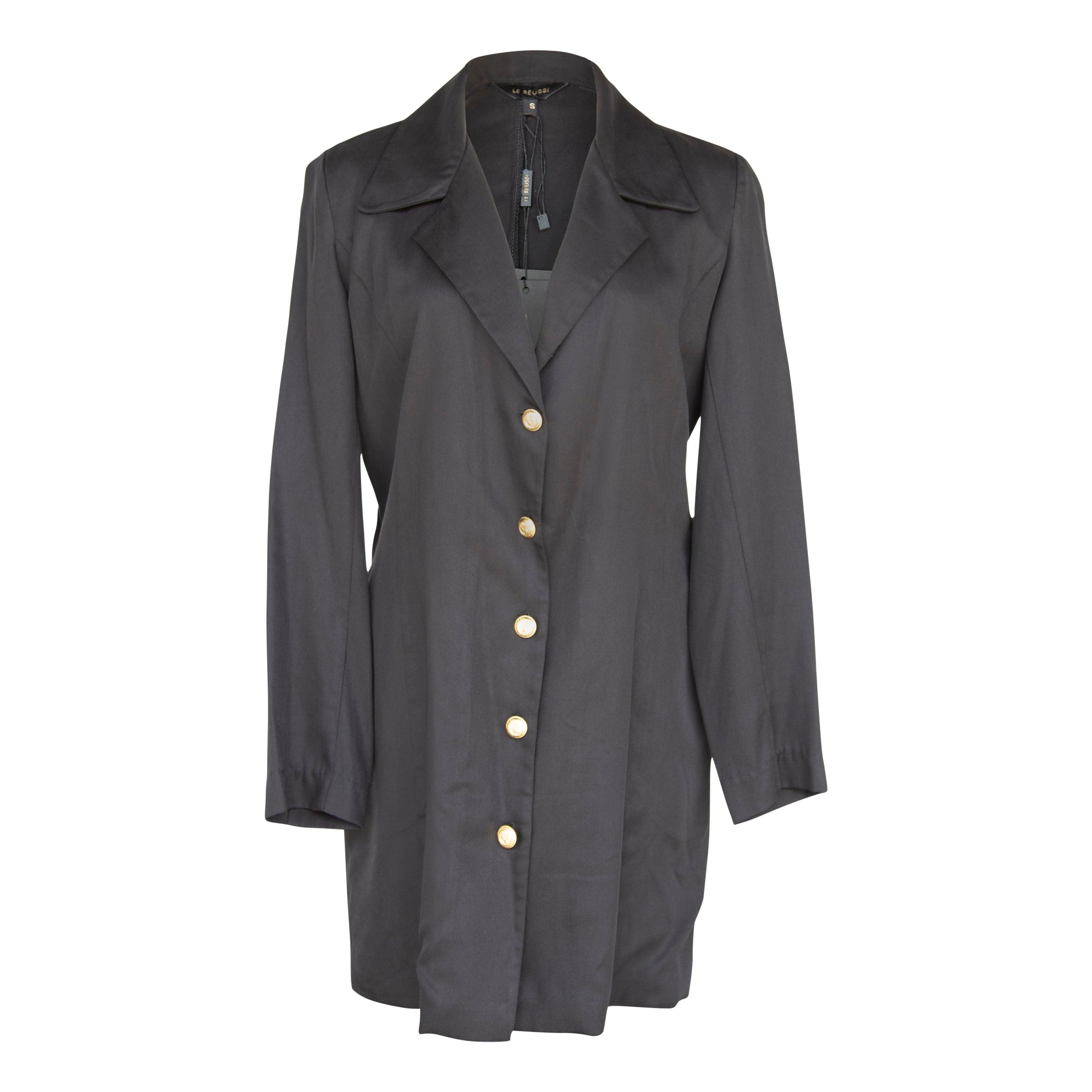 Grace Long Blazer Dress in Black – Women’s Tailored Blazer Dress