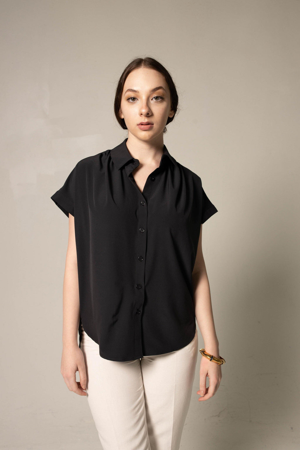 Classic Black Blouse – Elegant Women’s Top