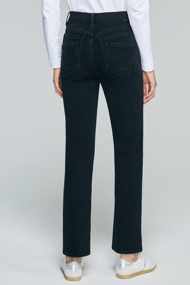 Two Shots High Rise Straight Crop Jeans HJ013