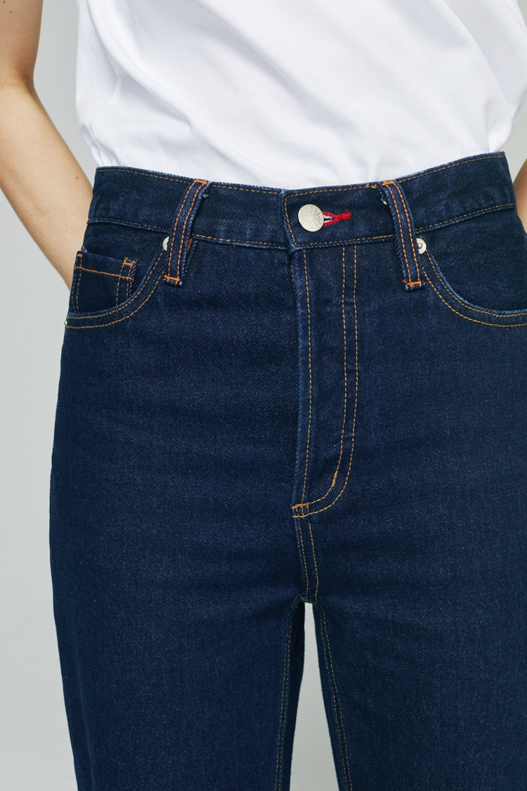 Manhattan High Rise Straight Ankle Jeans HJ160